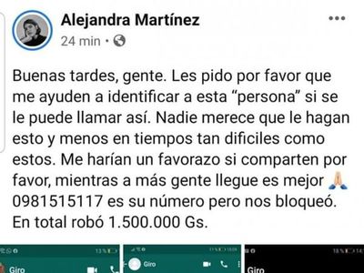 Recibió giro ajeno y no lo quiso devolver porque ya "gastó" para pagar sus cuentas