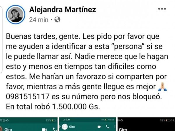 Recibió giro ajeno y no lo quiso devolver porque ya "gastó" para pagar sus cuentas