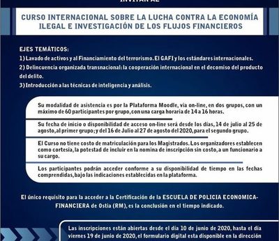Organizan curso internacional para jueces de Alto Paraná