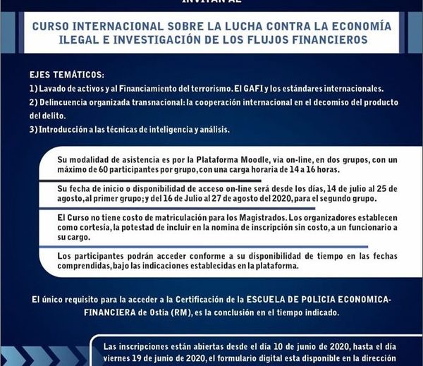 Organizan curso internacional para jueces de Alto Paraná