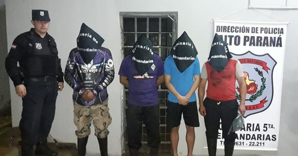 Detienen a cuatro personas e incautan armas de fuego en Hernandarias