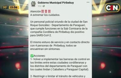 Piribebuy en alerta por COVID-19 - C9N