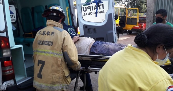 Un obrero cayó de una altura de tres metros