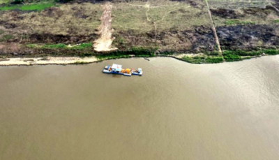 HOY / Avanzan obras del puente entre Asunción y Bajo Chaco con la llegada de dragas al Río Paraguay