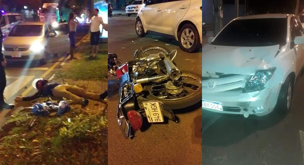 DELIVERY SUFRE ACCIDENTE EN PLENO CENTRO DE ENCARNACIÓN