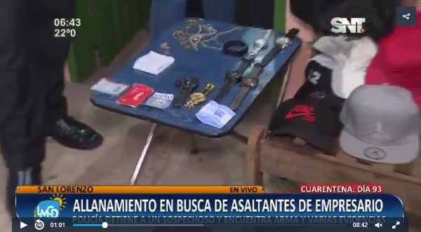 Detienen a presunto cabecilla de un asalto ocurrido el pasado 3 de junio en San Lorenzo » San Lorenzo PY