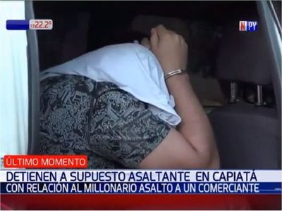 Cae presunto cabecilla de asalto a un comerciante en San Lorenzo