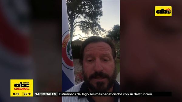 Christian Díaz de Bedoya agradece al pueblo paraguayo - ABC Noticias - ABC Color