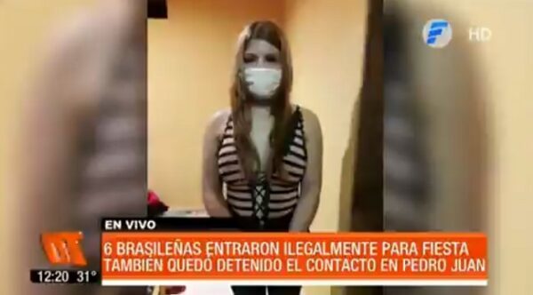Detienen a seis brasileñas que ingresaron para "fiesta privada"