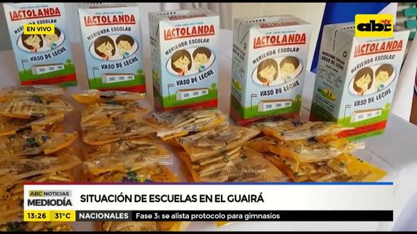 Entregan merienda escolar a alumnos del Guairá - ABC Noticias - ABC Color