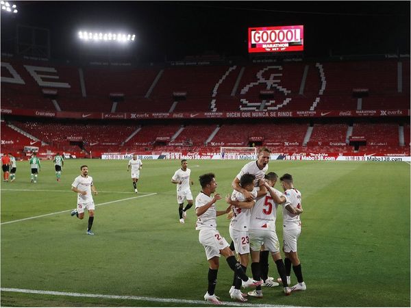 Sevilla se lleva el derbi de la ciudad en reanudación de la Liga Española