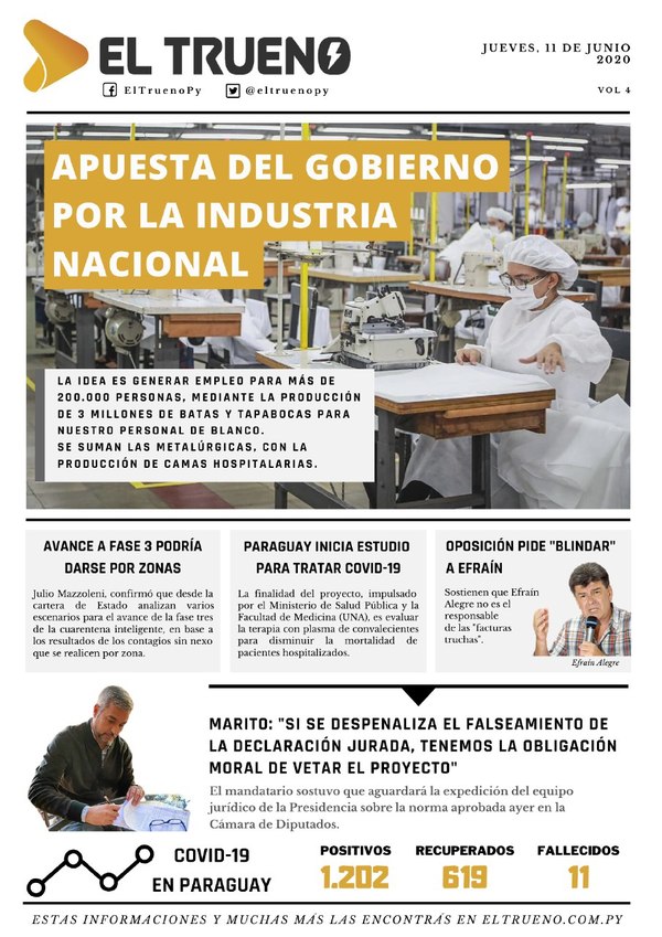 Edición Impresa 11 de Junio 2020 - El Trueno