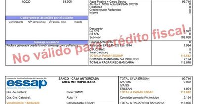 Anulación de facturas: titular de Essap asegura que no se puede aplicar lo mismo que la Ande