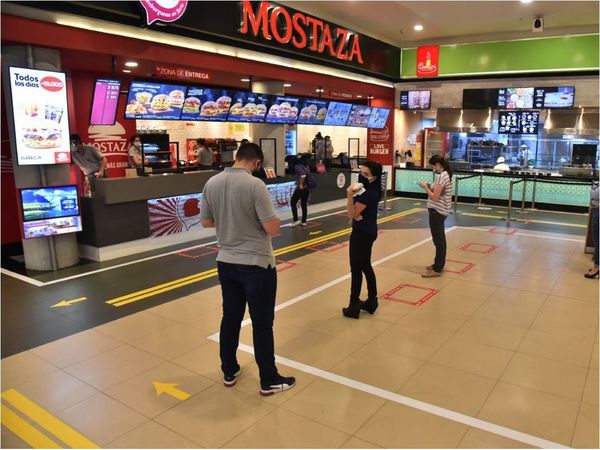 Patios de comida de shoppings también quieren reabrir el 15