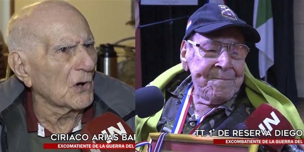 ENCARNACIÓN Y SUS ÚLTIMOS DOS EXCOMBATIENTES DEL CHACO CON VIDA