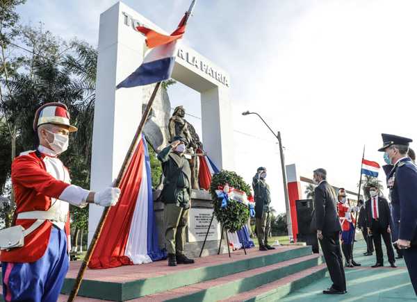 Presidente depositó ofrenda floral en conmemoración a la Paz del Chaco