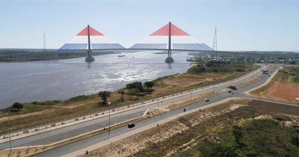 Histórico: se inicia la construcción del puente “Héroes del Chaco”