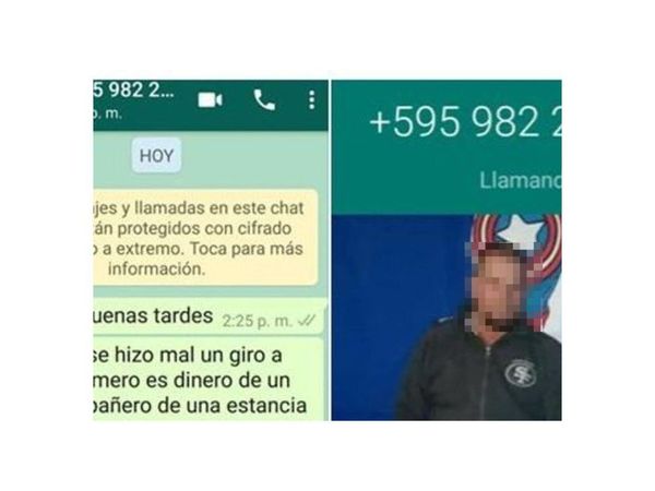 Por error recibió un giro de más de dos palos "y voló voló"