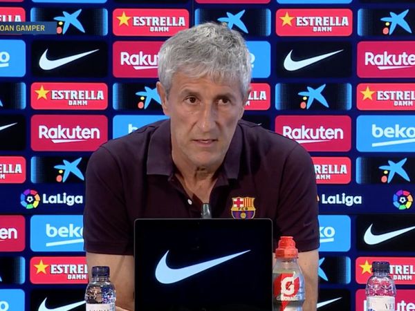 Quique Setién: "Tenemos que mejorar la salida del balón"