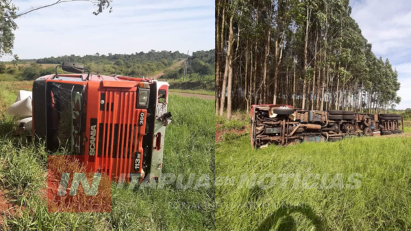 VUELCO DE CAMIÓN SOBRE GRANEROS DE SUR EN OBLIGADO