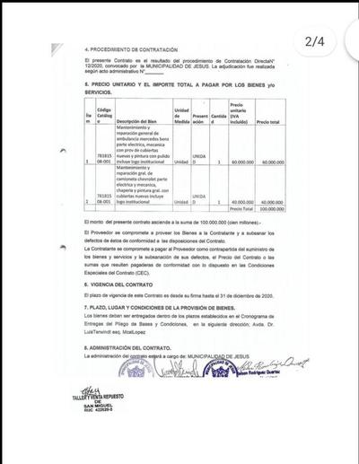 Denuncian supuestas irregularidades en la Municipalidad de Jesús