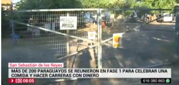 HOY / Asado, carrera ilegal y violación de ley sanitaria: 200 paraguayos acusados