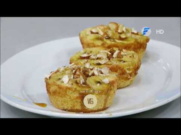 Tartitas de banana y miel en la cocina de VLT