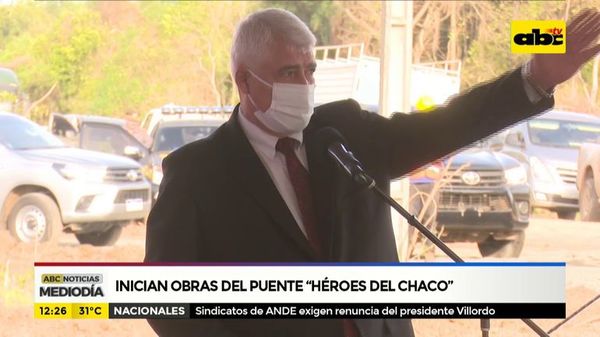 Inician obras del puente “Héroes del Chaco” - ABC Noticias - ABC Color