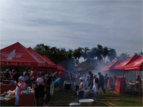 Realizaron una megaolla popular para unas 20.000 personas en Guairá