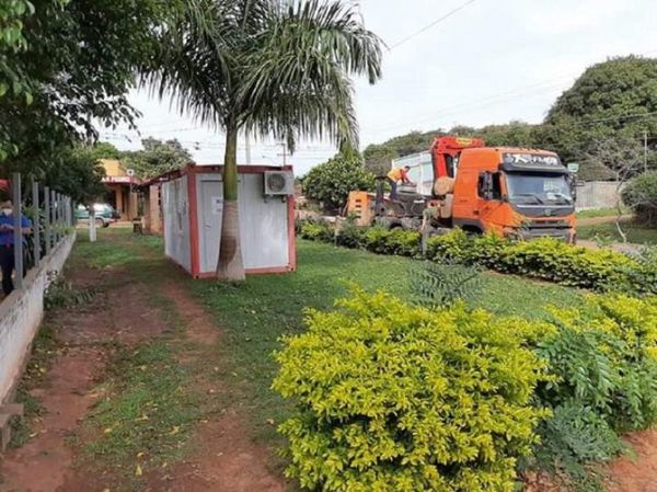 San Roque González: Con 61 casos de COVID-19, instalan contenedor con respiradores