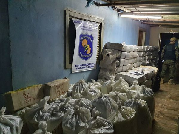 Incautan más de 3.500 kilos de marihuana en Capitán Bado  - Nacionales - ABC Color