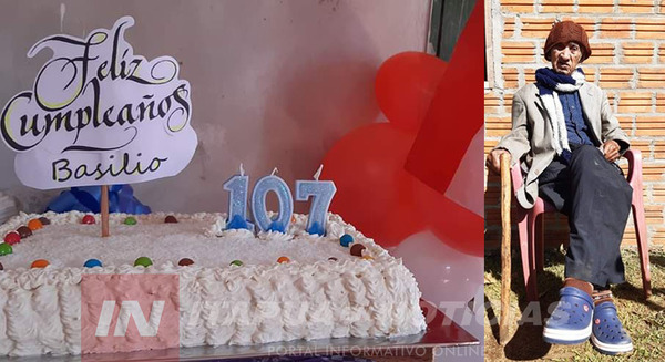 CHACORÉ DE CNEL. BOGADO CUMPLE 107 AÑOS DE VIDA