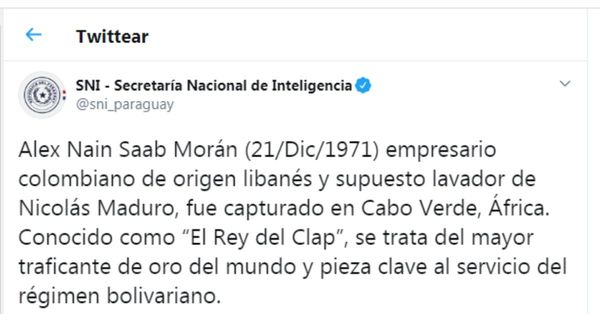 Papelón de la Secretaría Nacional de Inteligencia - El Trueno