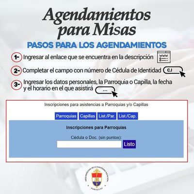 Arzobispado habilita agendamiento para participar de las misas en la fase 3 - Nacionales - ABC Color