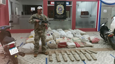 Incautan casi una tonelada de marihuana en Yby Yaú