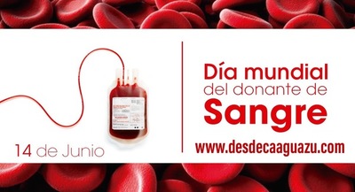 Día Mundial del Donante de Sangre: Convocan a la donación voluntaria