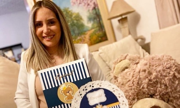 Fabisol Garcete tuvo un baby shower hogareño