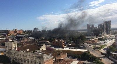 Principio de incendio en microcentro capitalino - ADN Paraguayo