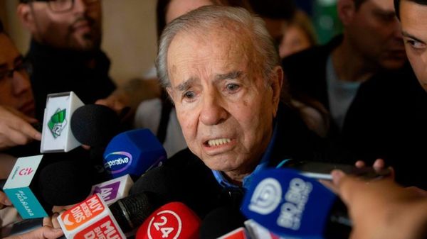 Carlos Menem internado en el Instituto Argentino del Diagnóstico