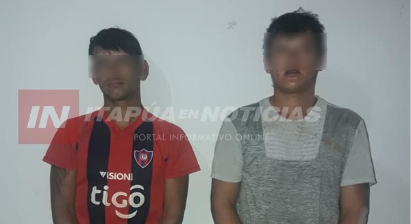 DETIENEN A DOS JÓVENES POR SUP. TENTATIVA DE HURTO EN CNEL. BOGADO