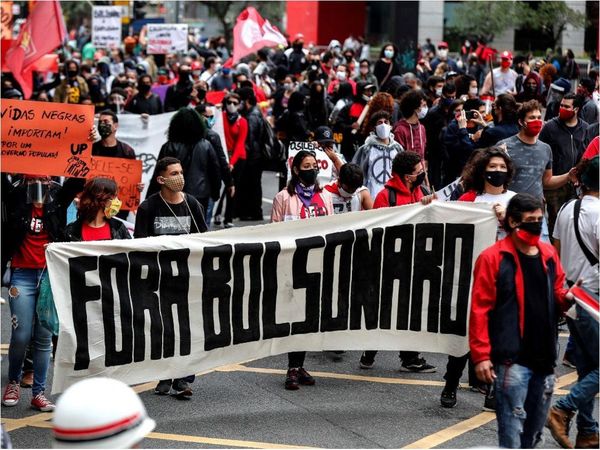Protestas polarizan Brasil y la pandemia está fuera de control