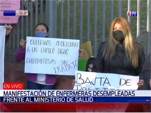 Enfermeros desempleados exigen proceso claro de contrataciones