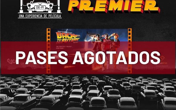 Entradas agotadas para sesión premier de autocine en CDE