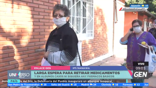 HOY / Asegurados del IPS reclaman escases de medicamentos y largas colas para retirarlas