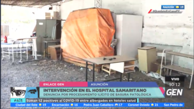 HOY / Se realiza una intervención en el Hospital Samaritano, por denuncia por procesamiento ilícito de basura patológica