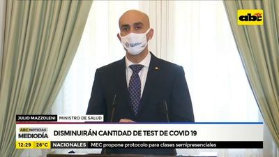 Disminuirá cantidad de pruebas realizadas de COVID-19 - ABC Noticias - ABC Color