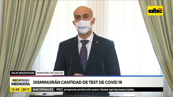 Disminuirá cantidad de pruebas realizadas de COVID-19 - ABC Noticias - ABC Color