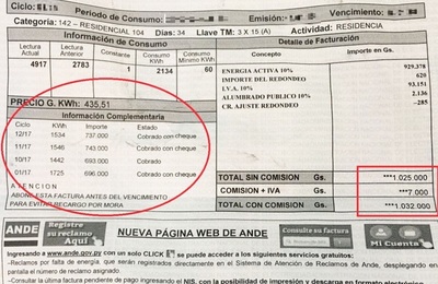 A diputado le llama la atención modificación de redacción del proyecto de ley que anula facturas de ANDE