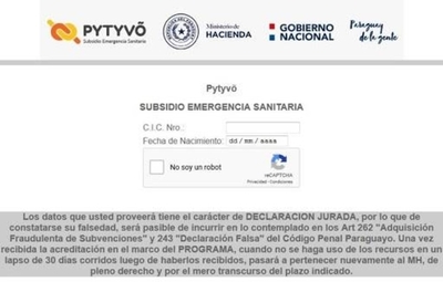 HOY /  Pytyvõ: confirman que no todos vuelven a recibir el segundo pago