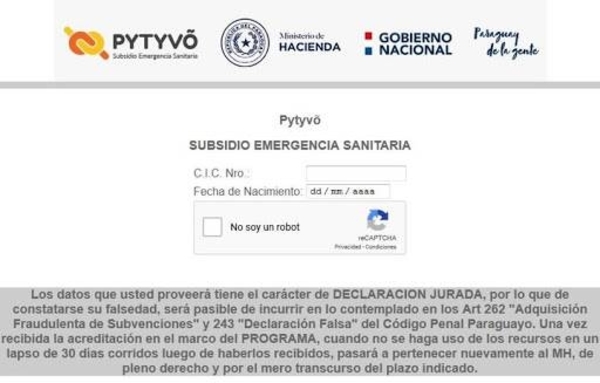 HOY / Pytyvõ: confirman que no todos vuelven a recibir el segundo pago
